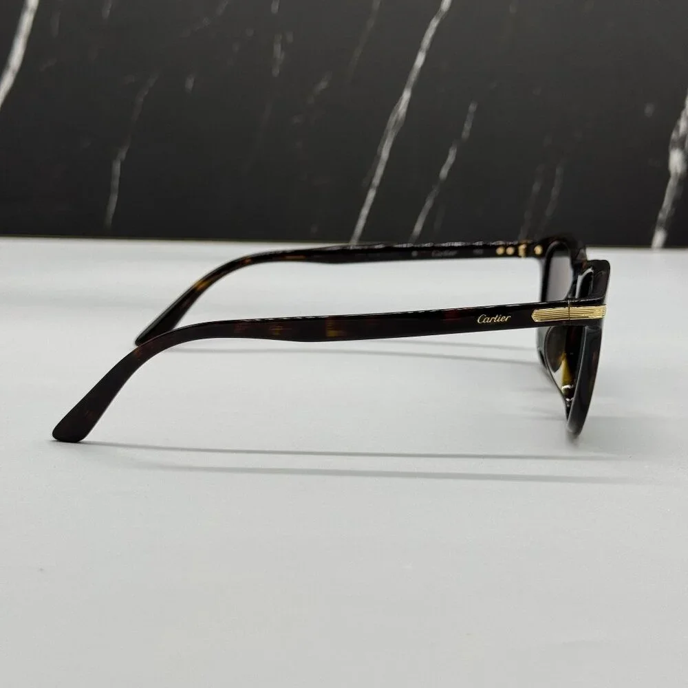 NEW CARTIER HAVANA UNISEX SUNGLASSES CARTIER CT0011SA 002